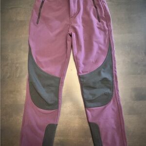 Women's Purple and Gray Pants
